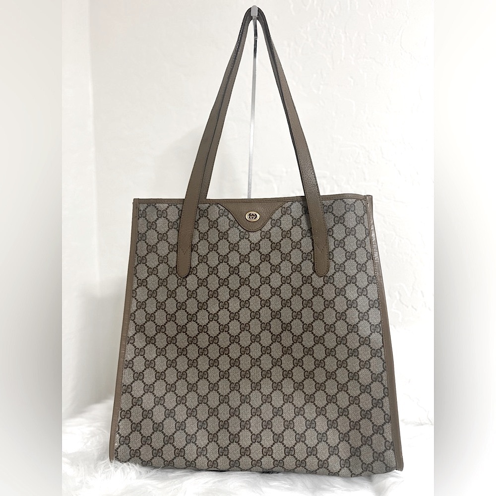 Gucci GG Supreme Coated Canvas Tote (COA Included)